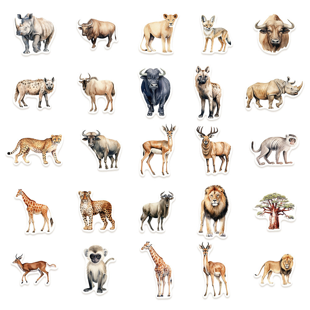 50x Animals stickers pack