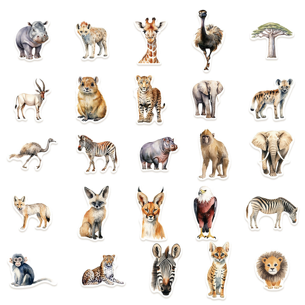 50x Animals stickers pack