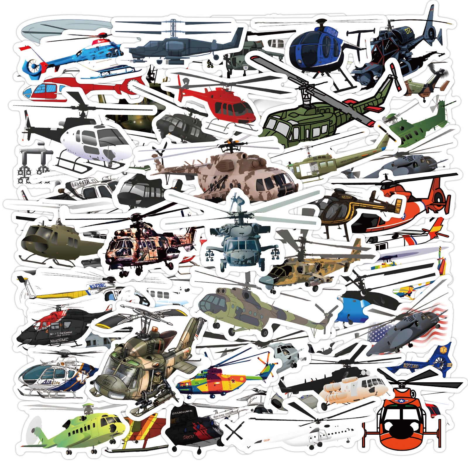 60x military stickers pack 4XSET