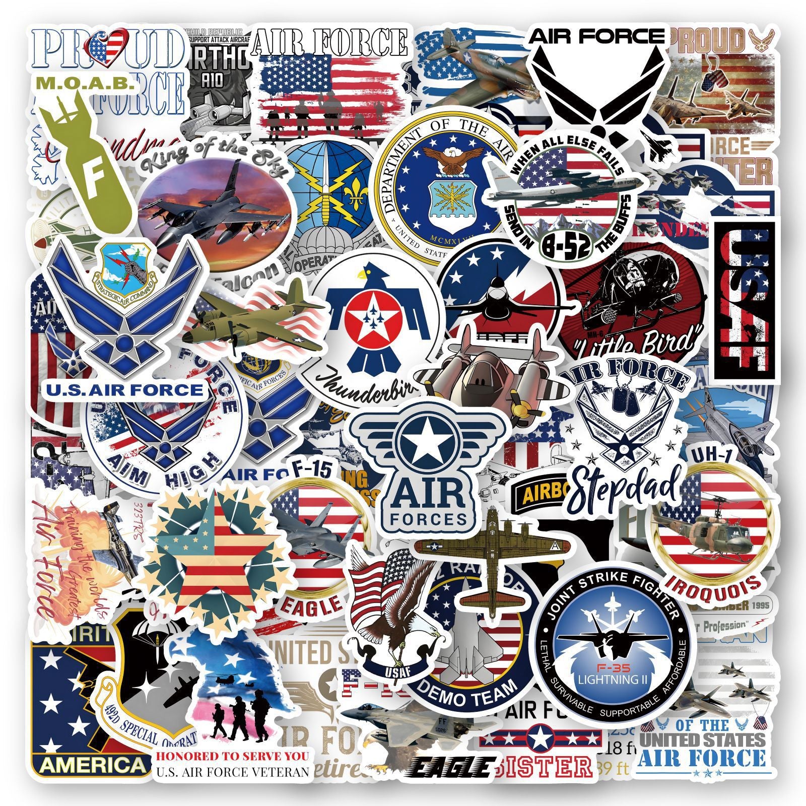 60x military stickers pack 4XSET