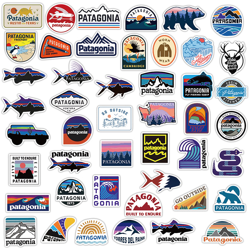 50x Outdoor sticker pack